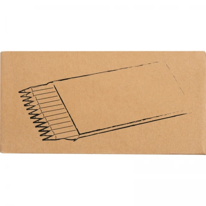 Kredki drewniane 12 kolorów z naniesieniem logo Zdjęcie 3