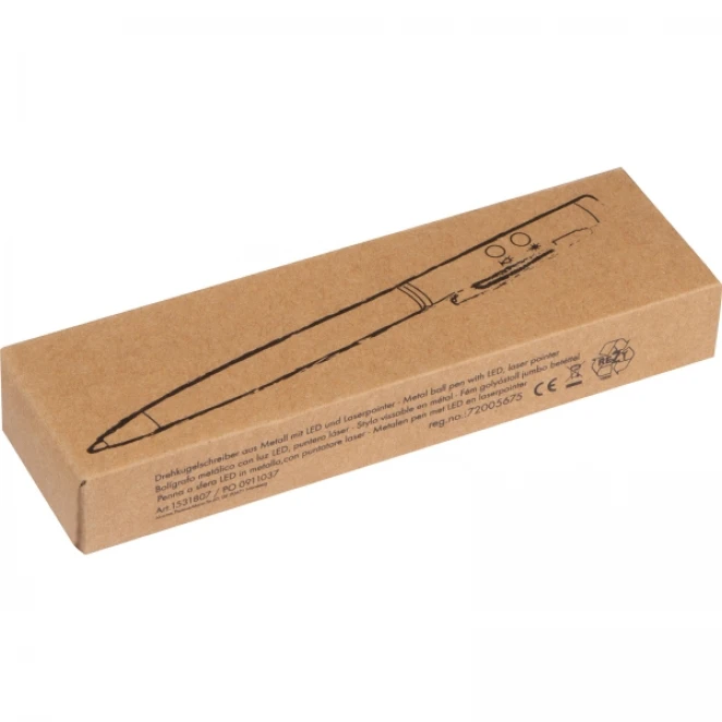 Długopis metalowy ze wskaźnikiem laserowym z nadrukiem na zamówienie Zdjęcie 8