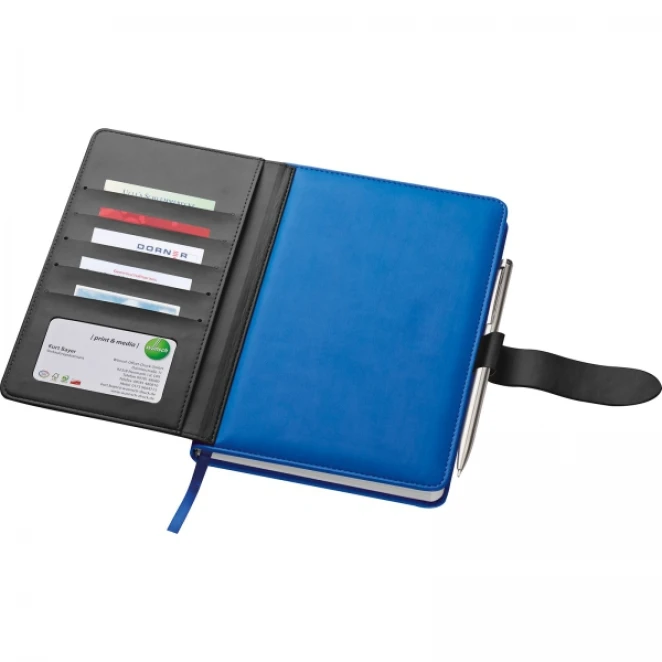 Notatnik A5 w linie z wizytownikiem do drukowania logo Zdjęcie 3