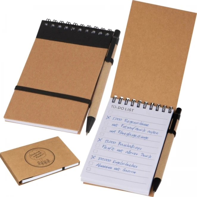 Notatnik w linie z długopisem z nadrukiem na zamówienie Zdjęcie