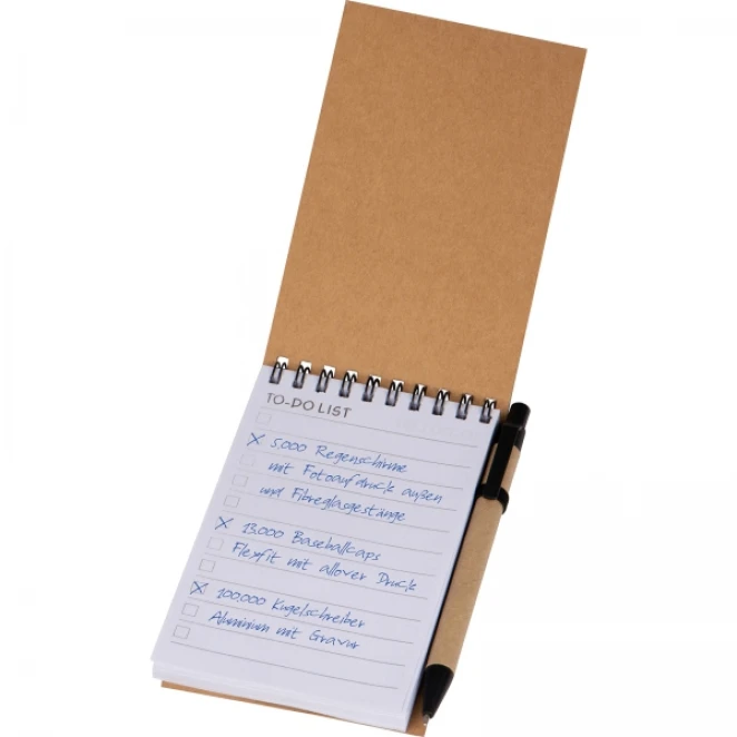 Notatnik w linie z długopisem z nadrukiem na zamówienie Zdjęcie 3