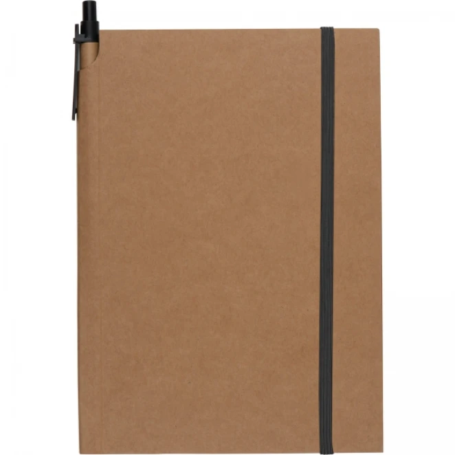 Notatnik A5 w kratkę z długopisem do drukowania logo Zdjęcie 4