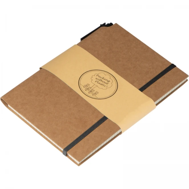 Notatnik A5 w kratkę z długopisem do drukowania logo Zdjęcie 6