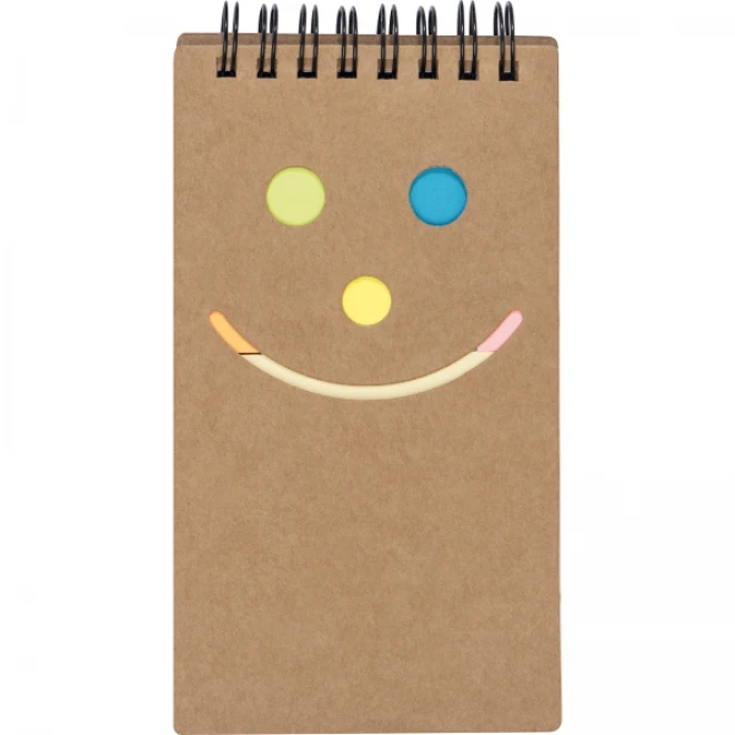 Notatnik w kratkę z karteczkami do markowania z logo firmy Zdjęcie 6