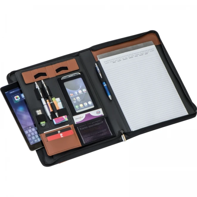 Folder A4 z notatnikiem w linie z naniesieniem logo Zdjęcie 3