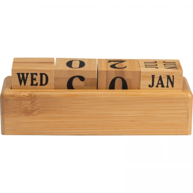 Kalendarz wieczny bambusowy z nadrukiem na zamówienie Zdjęcie 4