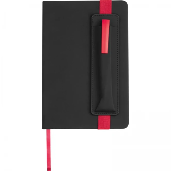 Notatnik A5 w linie z długopisem z naniesieniem logo Zdjęcie 4