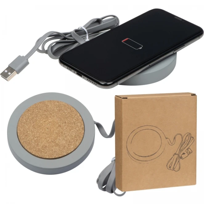 Ładowarka indukcyjna z logo firmy Zdjęcie