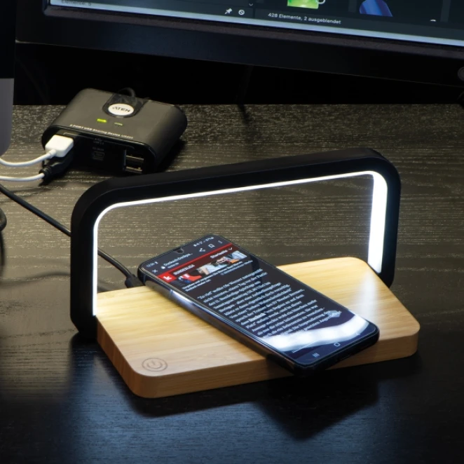 Ładowarka indukcyjna z lampką do naniesienia logo Zdjęcie 9