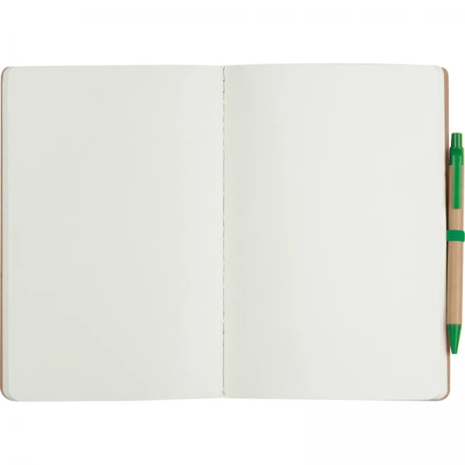 Notatnik A5 z czystymi stronami i długopisem z naniesieniem logo Zdjęcie 6