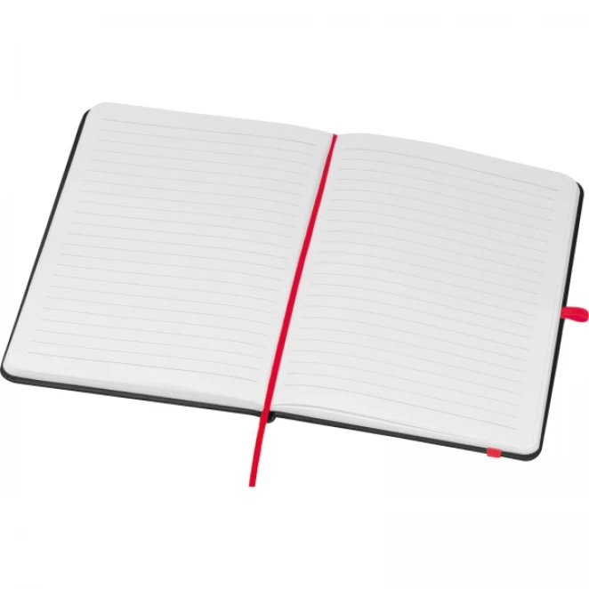 Notatnik A5 w linie okładką z PU 14,2 x 21 cm z logo Zdjęcie 3