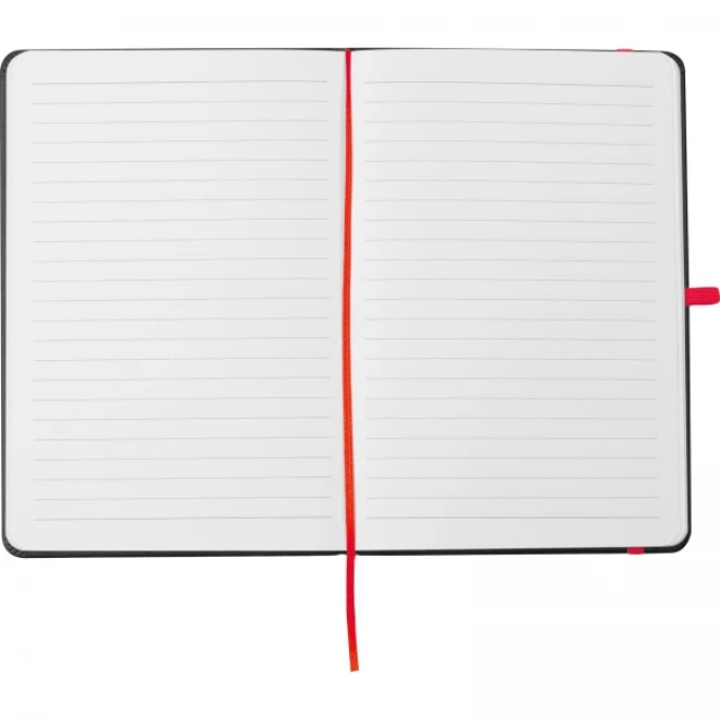 Notatnik A5 w linie okładką z PU 14,2 x 21 cm z logo Zdjęcie 6