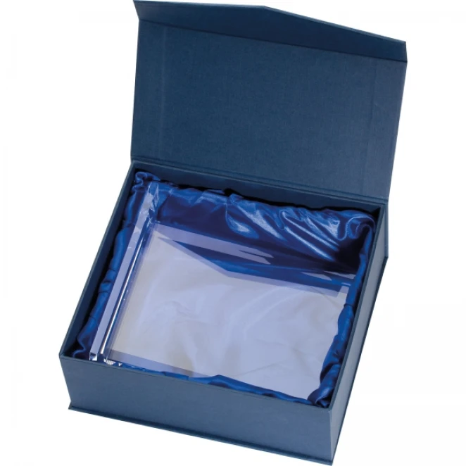 Szklany blok z podstawką z nadrukiem logo Zdjęcie 4