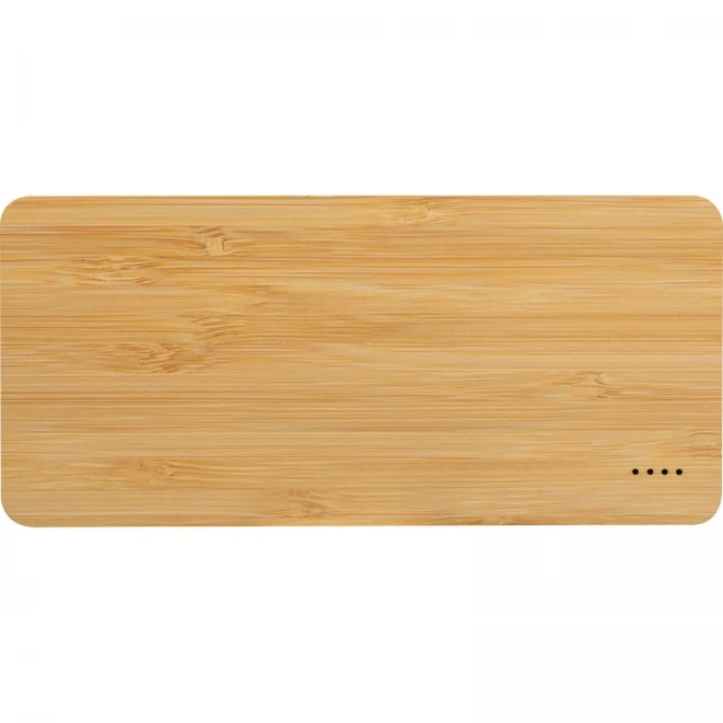 Power bank 20000 mAh bambusowy z logo firmy Zdjęcie 4