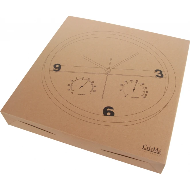 Zegar ścienny CrisMa z wskaźnikiem temperatury i wilgotności powietrza z naniesieniem logo Zdjęcie 10