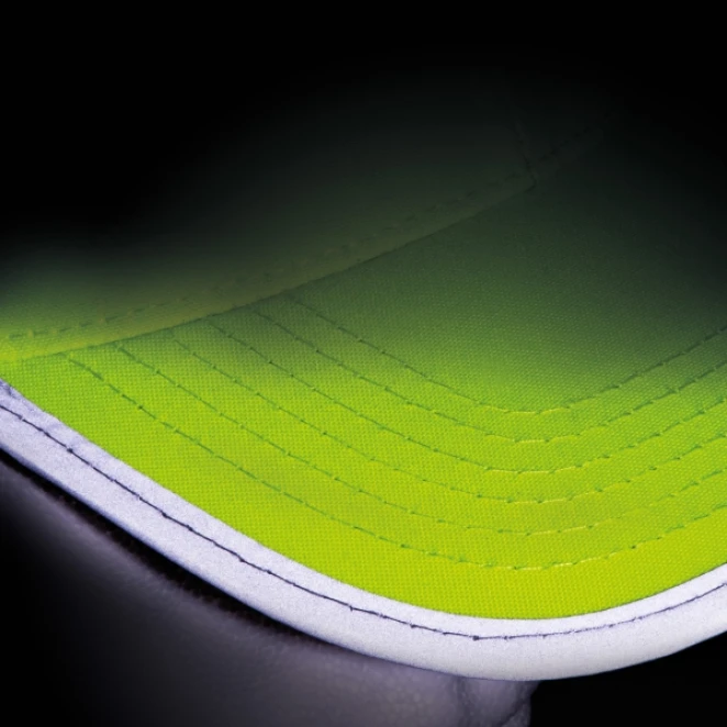 Czapka z daszkiem dla dzieci odblaskowa 6 paneli do naniesienia logo Zdjęcie 2