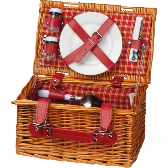 Kosz piknikowy dla 2 osób z logo firmy Zdjęcie 5