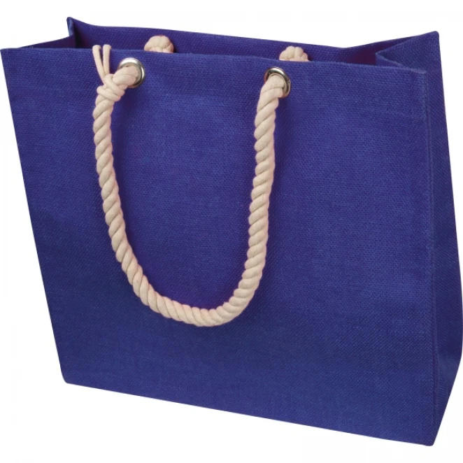 Torba z juty z portfelem z nadrukiem logo Zdjęcie 4