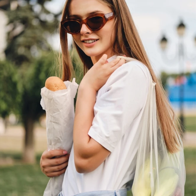 Worek na warzywa i owoce z logo Zdjęcie 6