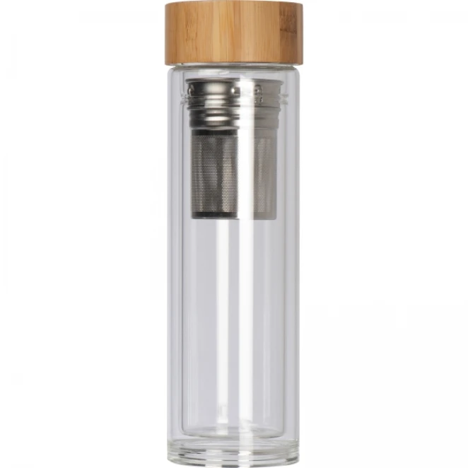 Butelka szklana termiczna 420 ml z nadrukiem na zamówienie Zdjęcie 3