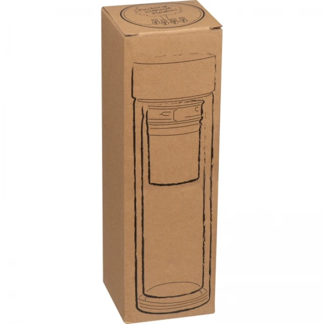 Butelka szklana termiczna 420 ml z nadrukiem na zamówienie Zdjęcie 4