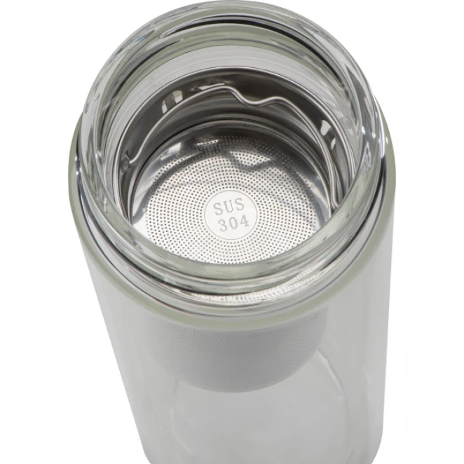 Butelka szklana termiczna 420 ml z nadrukiem na zamówienie Zdjęcie 5