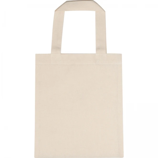 Torba bawełniana z krótkimi uszami 140 g/m2 z logo Zdjęcie 2