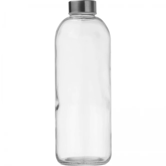 Butelka szklana z pokrowcem 1000 ml z logo firmy Zdjęcie 3