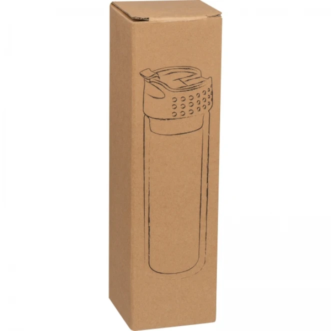 Butelka szklana termiczna 400 ml z nadrukiem logo Zdjęcie 4