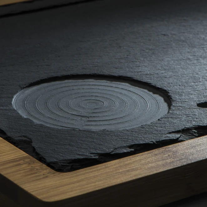 Taca bambusowa z łupkiem z nadrukiem na zamówienie Zdjęcie 6