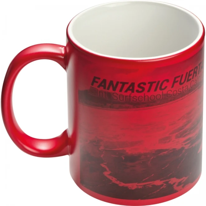 Kubek ceramiczny do sublimacji zmieniający kolor 300 ml z nadrukiem na zamówienie Zdjęcie 5