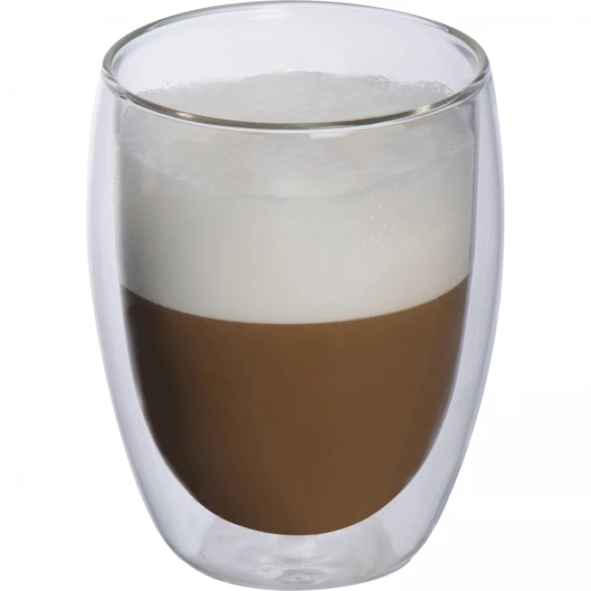 Szklanki do cappuccino 350 ml 2 szt. z naniesieniem logo Zdjęcie 3