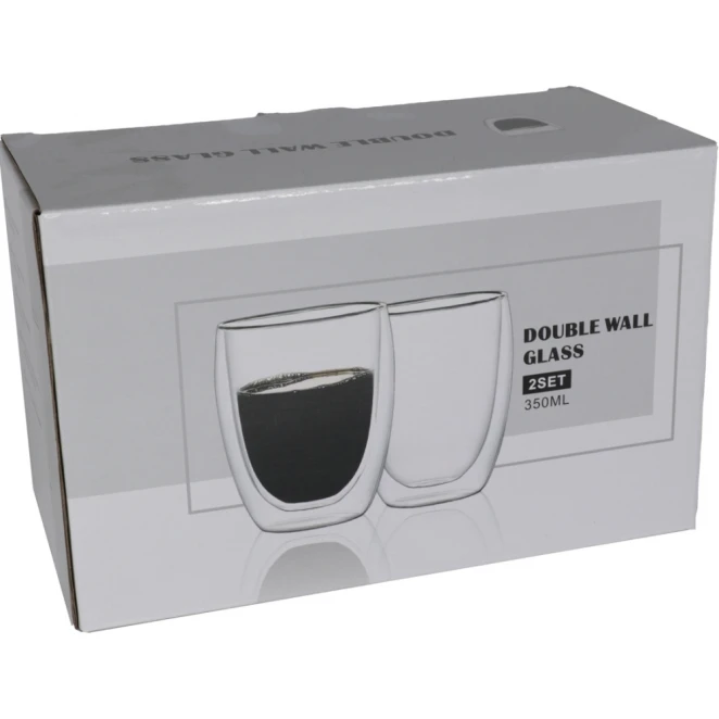 Szklanki do cappuccino 350 ml 2 szt. z naniesieniem logo Zdjęcie 4