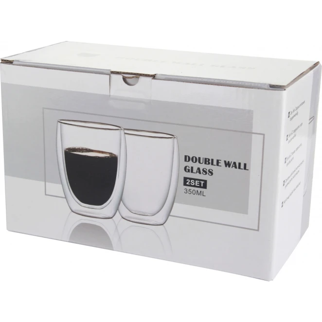 Szklanki do cappuccino 350 ml 2 szt. z naniesieniem logo Zdjęcie 5