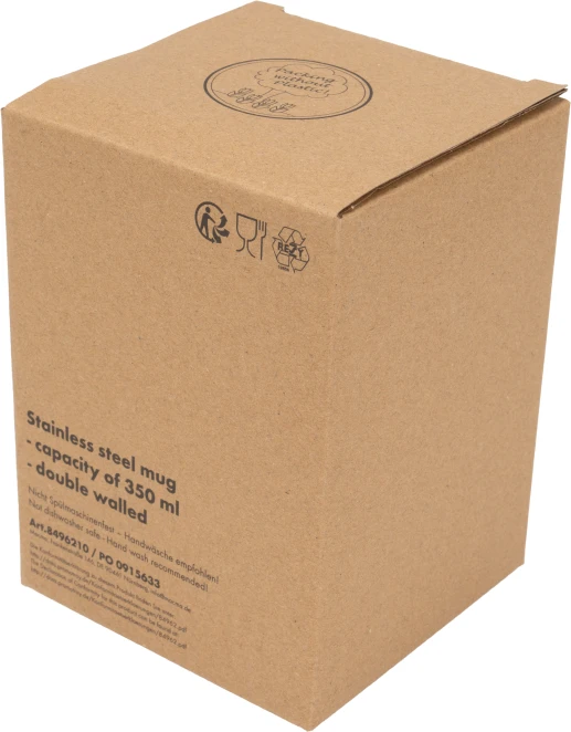 Kubek termiczny 350 ml z powłoką z recyklingu metody z logo do naniesienia logo Zdjęcie 9