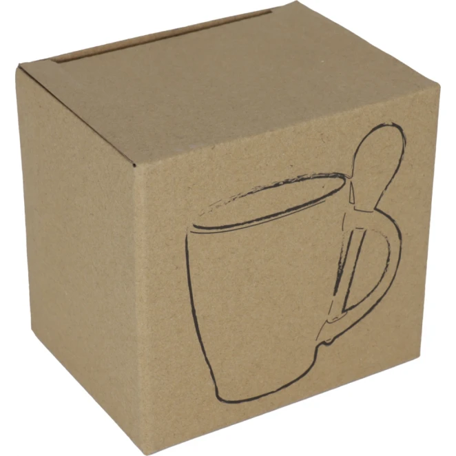 Kubek ceramiczny z łyżeczką 250 ml z nadrukiem logo Zdjęcie 6