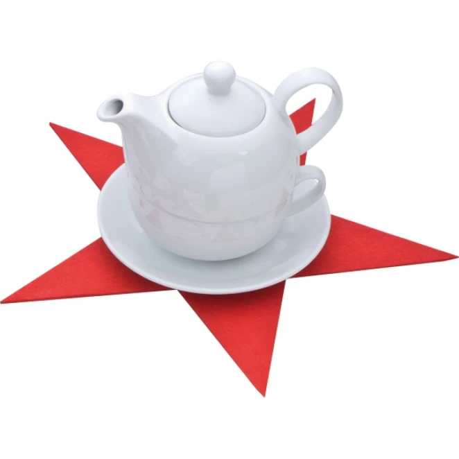 Zestaw podkładek z filcu gwiazdki z nadrukiem logo Zdjęcie 3