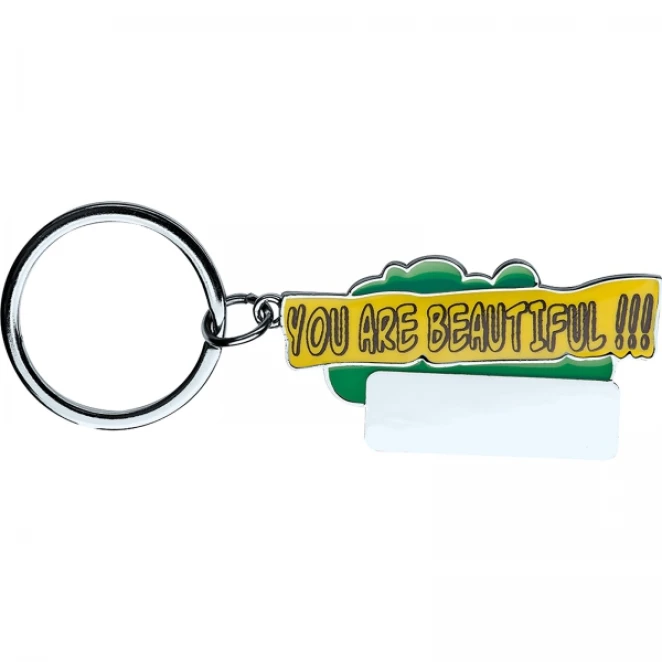 Brelok metalowy CrisMa You are beautiful z nadrukiem na zamówienie Zdjęcie 3