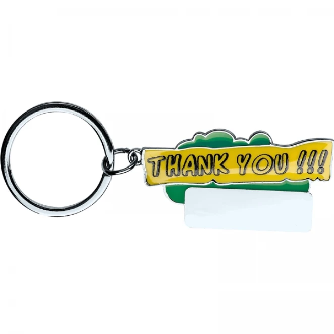 Brelok metalowy CrisMa Thank You z nadrukiem logo Zdjęcie 3