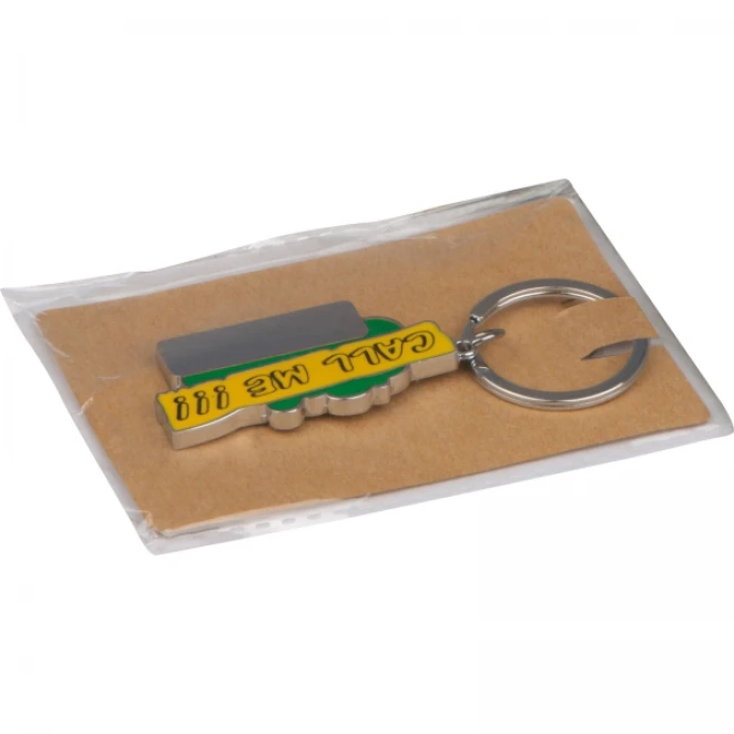 Brelok metalowy CrisMa Call Me z nadrukiem logo Zdjęcie 2