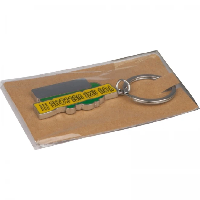 Brelok metalowy CrisMa You Are Welcome z nadrukiem logo Zdjęcie 2