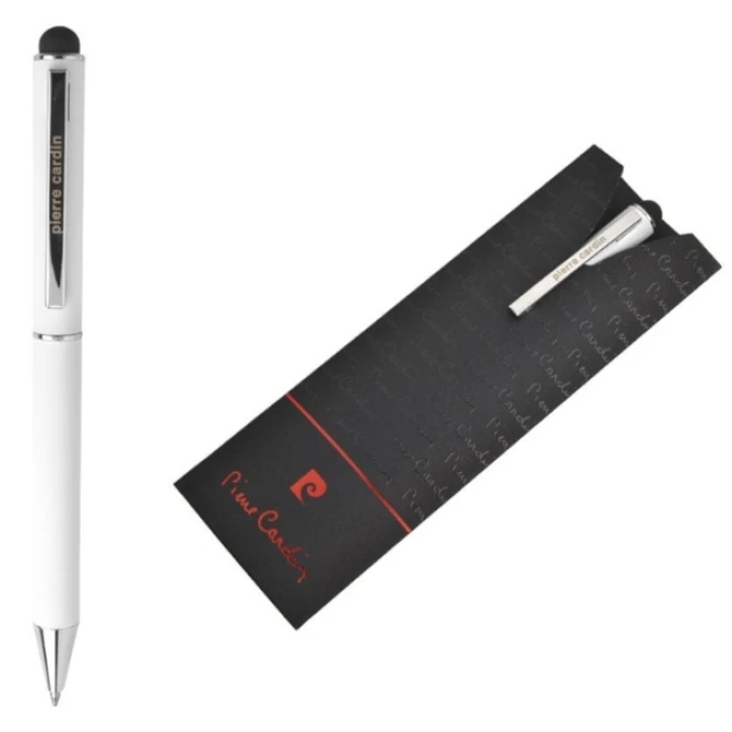 Długopis metalowy touch pen, soft touch CLAUDIE Pierre Cardin z logo firmy Zdjęcie 2