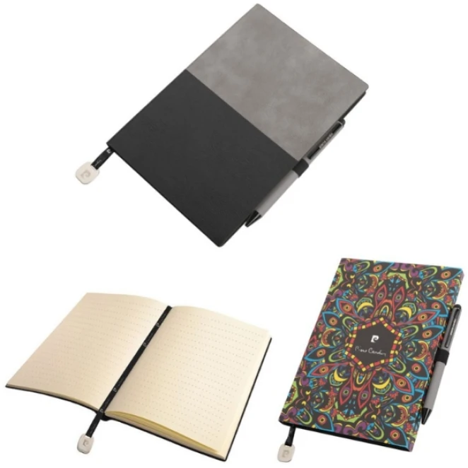 Notes A5 w kropki i długopis REPORTER Pierre Cardin z nadrukiem na zamówienie Zdjęcie 2