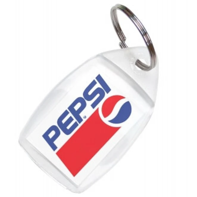 Brelok akrylowy 5,9 x 3,5 x 0,7 cm z logo firmy Zdjęcie 2