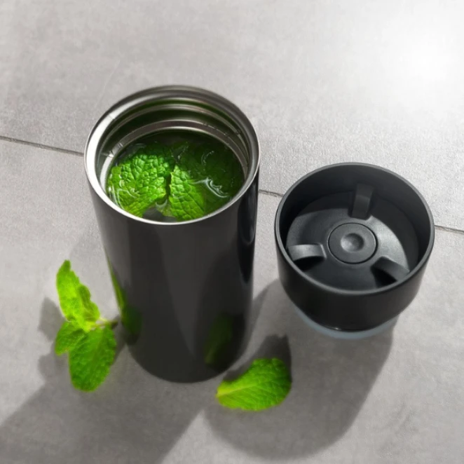 Kubek termiczny 300 ml ARANSOL Schwarzwolf z naniesieniem logo Zdjęcie 5