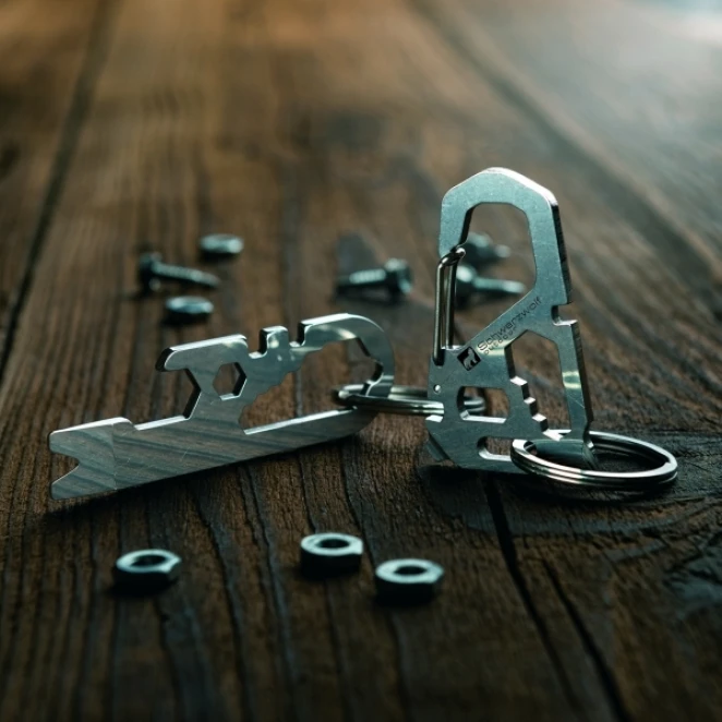 Wielofunkcyjny brelok ATACAMA Schwarzwolf z nadrukiem logo Zdjęcie 2