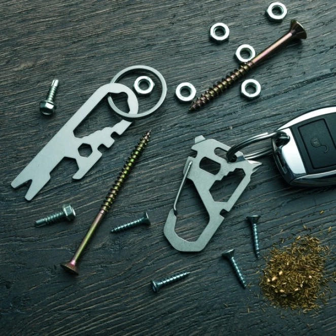 Wielofunkcyjny brelok ATACAMA Schwarzwolf z nadrukiem logo Zdjęcie 3