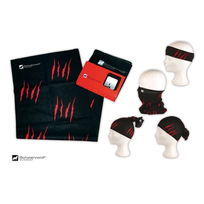 Chusta wielofunkcyjna BANDANA Schwarzwolf z logo firmy Zdjęcie