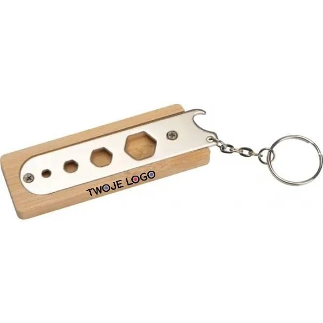 Brelok bambusowy wielofunkcyjny HIROSHIMA z nadrukiem na zamówienie Zdjęcie