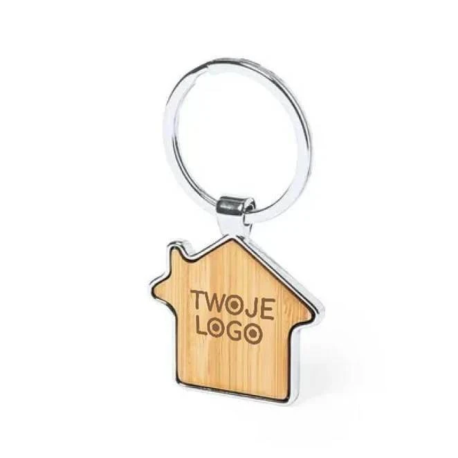 Brelok do kluczy "domek” do naniesienia logo Zdjęcie